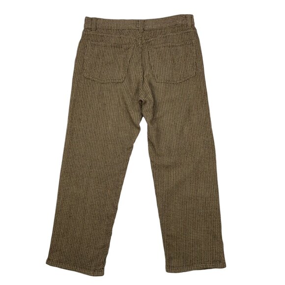 Moschino Jean Plaid Pant 34 Wool Blend Relaxed Fit Mid Rise Cropped Heritage - Picture 2 of 12